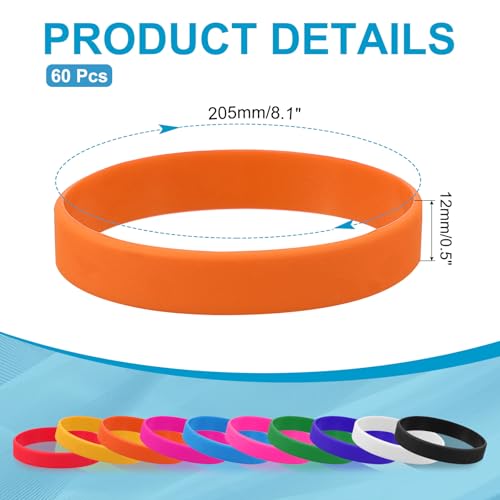 Rubber armbanden, Unisex Siliconen Sport Polsbandjes voor Sport, Party, Games, Mode Decoraties