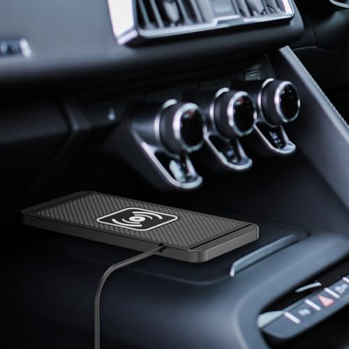 15W draadloze oplader inductieve oplader pad auto, non-slip draadloze oplader voor auto oplader Mat met 40W USB C auto oplader voor S23/S22, telefoon 15/14/13/12 (1M kabel) 5
