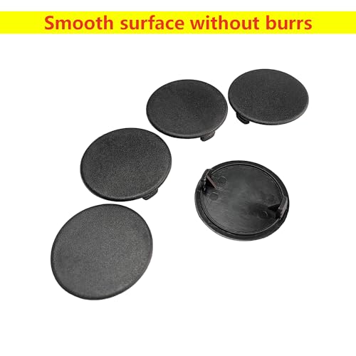 Plastic hoes, 35 mm, zwarte schroefgatcaps, gathoes voor kasten, meubels, verpakking van 10 3