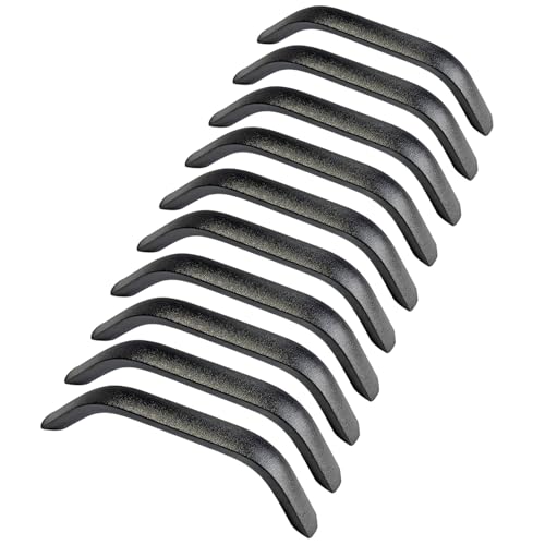 Arch handvat, kast handvat voor ladekast of keuken / badkamer deuren, gezandstraald, gat centrum: 192 mm, lengte: 210 mm, 20 stuks, zwart