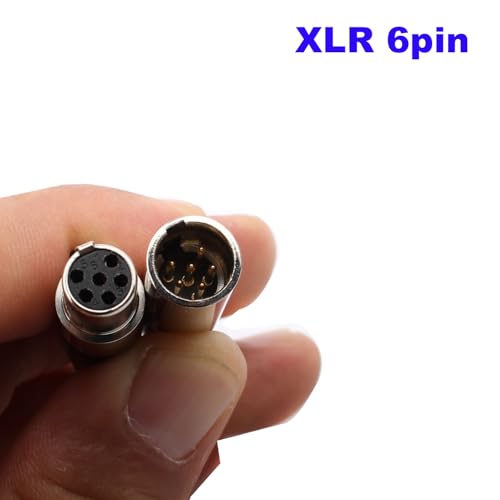 4 x XLR Solder Connectors, 6 Pin Mini XLR Plugs, 6-Pin XLR Connectors, XLR Man / Vrouwelijke Connector, Microfoon Kabel Plug, Stereo XLR Connectors (Man 2 5