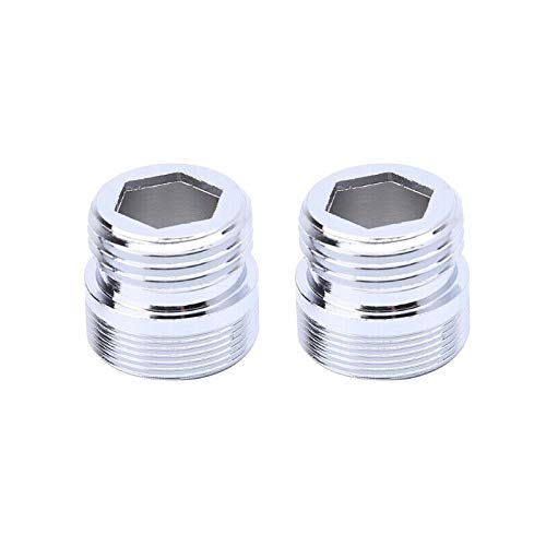 Gereedschap Faucet Adapter 1/2" Wire Connector Solid Metal Aerator Connector voor Keuken Washroom Tap (M24-1/2, 2st)