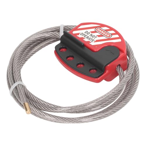 Tagout Kabelslot, Kabellengte 1,8M, Diameter 6Mm, Zelf Vergrendelen Meerdere Gaten, Verstelbare Kabelslot Kit, voor Reparatie Management