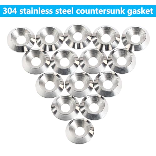 CTIA 20st Countersunk Head Rings Stainless Steel Countersunk Discs M4*16m m 3