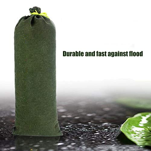 Zandzak, overwaterbescherming, zandzak, weging, zandzak, gevuld, hoog waterbestendig, dekzeil, dikke zandzak met trekkoorden, 30 x 70 cm 3