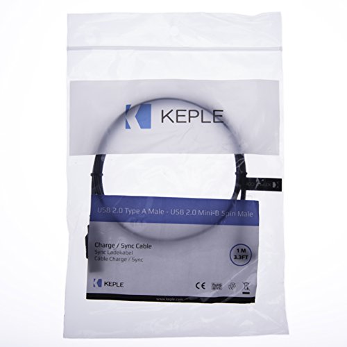 Rechterhoek 90 graden Mini USB Kabelkabel Compatibel met Garmin Nuvi 1490TV / 1490LMT / 2585TV / 2589LM / 2597LM / 2597LMT 5