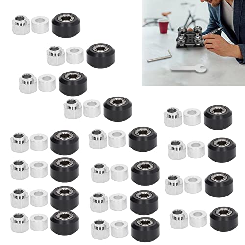 POM Pulley Wielset met rubberen Bea Wiel voor 3D Printer (Zwarte Pulley) 5