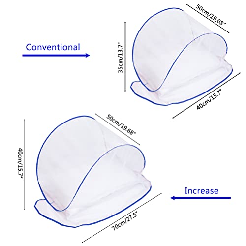Mini Opvouwbare Mosquito Net voor Hoofd Ultralight Mosquito Net Tent voor Beddengoed Camping Travel Patio, Slaapzak Insect Net Hoofd Mini Opvouwbare Mosquito Net 48g(S)