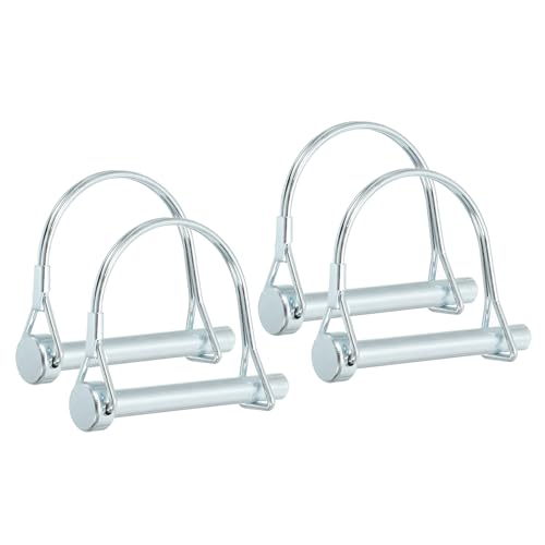 Aanhangwagen Clutch Pin, 5/16 x 2-3/8 Inch, 4st Draad Vergrendeling Pin, Vergrendeling Axle, Ronde Pto Pins voor Trailer, Lawnmower Garden Tractor Kayak, Boot (8x60mm)