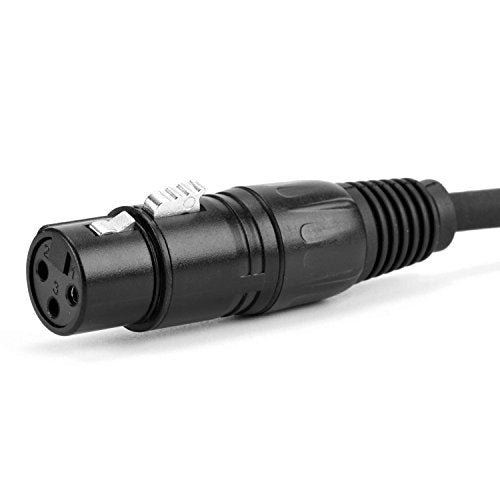 DMX 512 5 Pin XLR Man naar XLR Vrouwelijke 3 Pole Stage Lichtkabel met metalen connectoren voor Stage Verlichting en DJ-1.6m 5