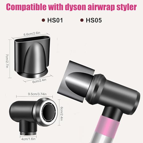 Dyson style nozzle en adapter voor Airwrap Styler, bevestiging voor Airwrap -Styler, die wordt omgezet in een haardroger
