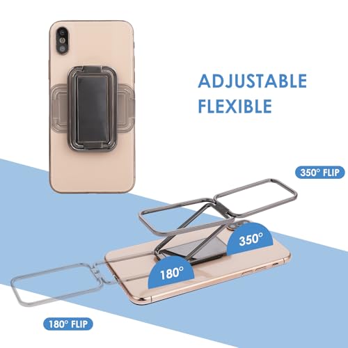 Mobiele telefoon Ring houder, 360° Draaibare mobiele telefoon Ring Vingerhouder Ringhouder Vouwbare Finger Stand Draaiende verstelbare telefoon Stand voor autohouder 4