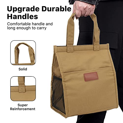 Lunchzak, waterdichte thermische koeltas voor kantoor (Khaki) 3