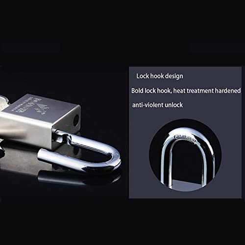 50mm Heavy Duty hangslot met 3 sleutels, Outdoor Weatherproof Lock High Security Outdoor hangslot Key hangslot voor pakhuis, Container, Garage, Hatch, Opslageenheden, Sheds 5