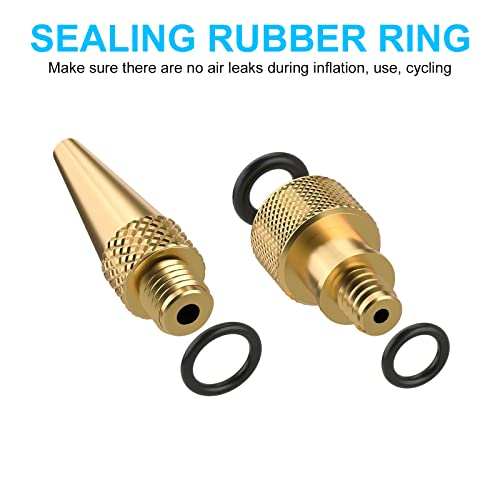 Fietsventieladapter, Fietsventielset DV SV AV, Dunlop French Flash Valve met Cone Adapters en Bal Naalden voor Air Matrassen en Ballen, voor Alle Fietsventielen 4