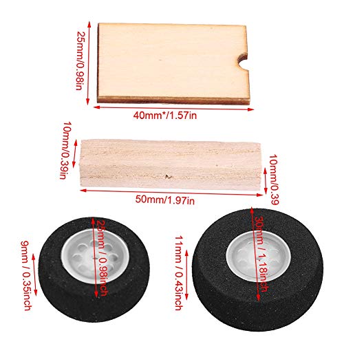Flugzeug-Fahrwerk KT-DIY-Festfl ̈1gel-Modell-Flugzeug-Fahrwerk-Rad-Universal-Satz RC Flugzeug-Zubeh?r 5