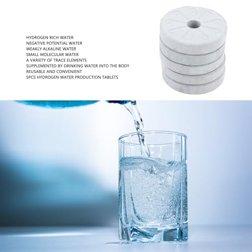 Waterstofrijke watertabletten, waterstofproducerende tabletten, herbruikbare, meervoudige sporenelementen, minerale waterstof watertabletten, verpakking van 5 4