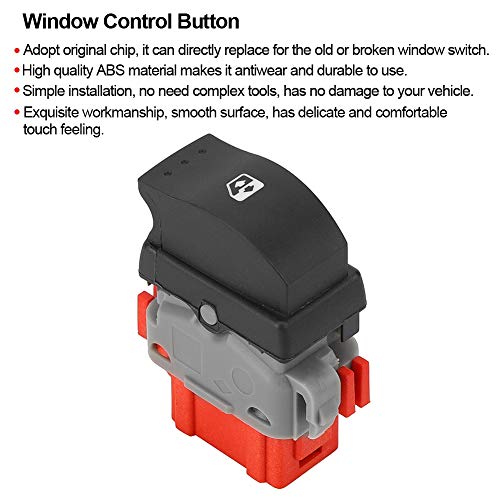 Schakelaar ruitbediening, 8200502452 Autoruitbedieningsknop Stroomschakelaar Past voor Master MK2 1998-2012 4