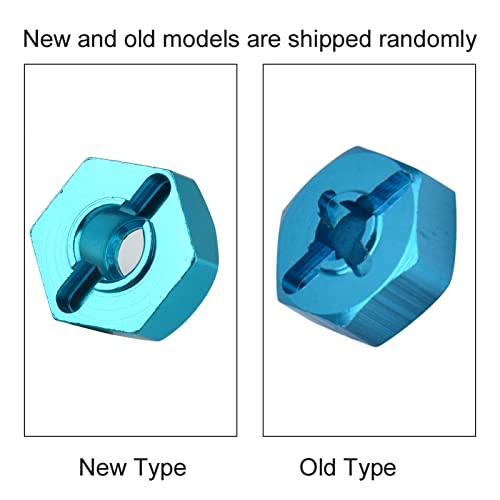 Rad Hex Adapter, 4 stuks ̈1cke Metall 7mm bis 12mm Rad Hex Hub Adapter f ̈1r RC Ersatzteil RC Auto Upgrade Teile