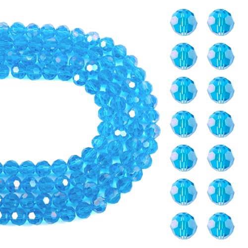 268 st. Blue Facet Glazen Kralen Crystal Kralen Bulk 10mm Kralen Ronde Facet Kralen Cuentas De Cristal armband Kralen Spacer Kralen Losse Kralen voor sieraden maken DIY