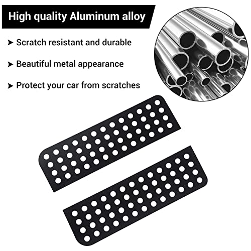 Achterdeur Venster Stickers, 2 stuks Aluminium Legering Glas 2 stuks Panel Cladding Strip Sticker Vervanging voor JK Unlimited 2007-2017 Autopaneel aluminium hoes 5