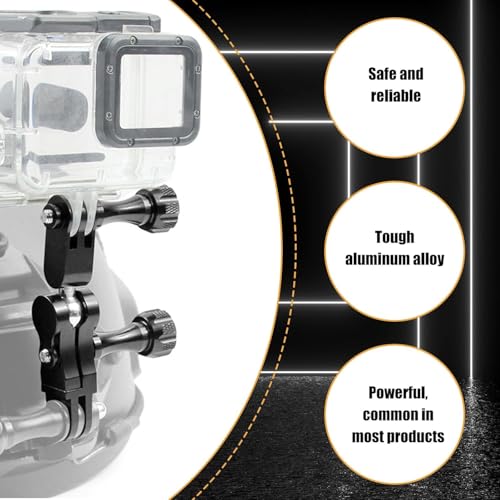 Zeebalhouder voor Gop 360° Draaibare Zweefarm Arm Ball Joint Holder voor GoPro Hero 11 10 9 8 7 6 5 4 Sjcam Yicam en andere actiecamera's