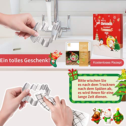 Verpakking van 12 kerstsnijders voor Cookie Protruding Fondant