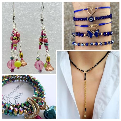 13 Strands 3mm Facet ronde glazen kralen Crystal Glas Rondelle Losse kralen voor DIY ambachten armband ketting sieraden maken 4