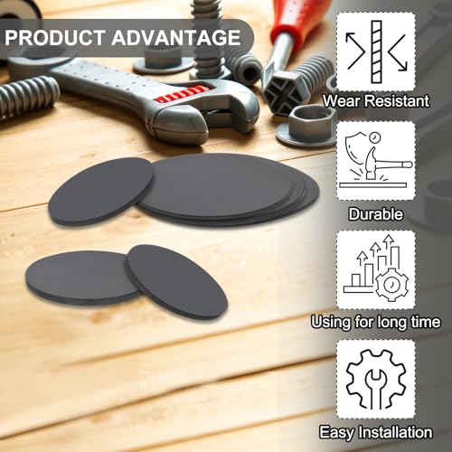 Rubber Solid Schijven Ringen, 20st 50mm ID x 1,5mm Dikke Rubber ronde pakking Pad Bushings Spacer Ring voor DIY pakking Craft, Zwart 4