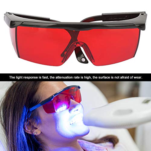 Laser Beschermende Glazen, Draagbare PC Oog Laser Bescherming Glazen Laser Veiligheid Alle Directie Anti Laser Glazen voor Haar Verwijdering Blauw Licht UV Desinfectie(Rood) 5