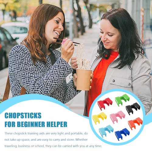 16 stuks Chopsticks voor beginners Help Easy Chopstick Trainers Herbruikbare Chopsticks voor beginners Chopsticks Helper voor kinderen Non-Slip en Portable voor volwassenen, Beginner of 5