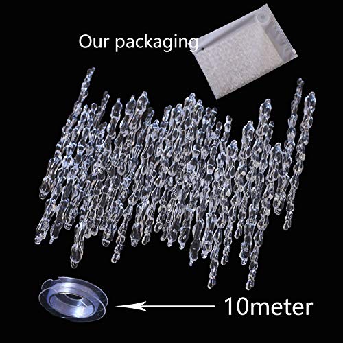 Kerstboom decoraties Icicle hangers, 25 stuks, Acryl Iccles 15,5 cm Lengte, Kerstboom decoratie