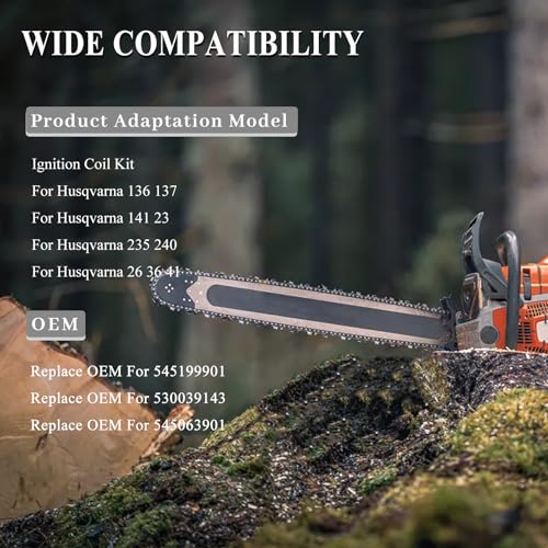 Ontstoffingsmodule Kabel voor Husqvarna 136 137 141 235 240 23 26 36 41 Kettingzaag 530039143, 545199901 Onderdelen 3