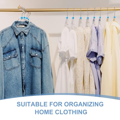 100st Coat Hanger Markers Nummer 26 Tags Fit 3mm Rod Garment Maat Tag Hanger Clips Ronde kleur Coding Label voor kleding Hangers, Blauw 5