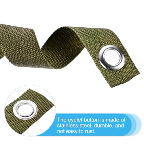 16 Inch Stake Boom Ties, 8 Pack Boom Ondersteuning Posts, Boom Straightening Ties met Grommets voor nieuw geplant rechte, Olive Green 4