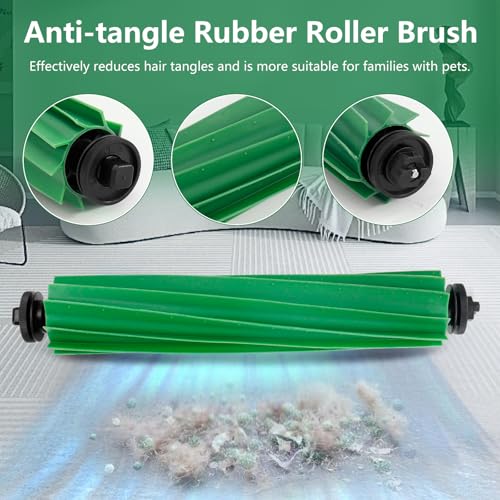 16PCS Vervangingssets voor iRobot Roomba Plus 505/405 Combo Stofzuiger, Accessoires Onderdelen 1 Hoofdborstel 3 HEPA Filter 4 Zijborstels 4 Stofzak 4 Mopdoeken 3