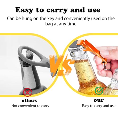 16 st. Flesopener Sleutelhanger Mini bier flesopener aluminium bier flesopener met metalen sleutelhanger voor diverse drankflessen (8 kleuren) 4