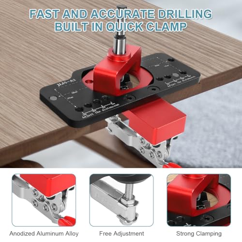 Kabinet Scharnieren, Scharnieren Opvouwbaar, Zachte Sluiten Retrofit, 35Mm, Verborgen Kabinet Scharnier bevestigen Hole Drill Finder Set voor thuis en houtbewerking 5