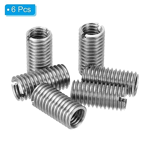 Threaded Adapters Nut Reducer Nut, 6 st M10*1,5 man tot M8*1,25 vrouw reparatie invoegen Nut Schroef Reducer Conversie Roestvrij staal bevestigingsstuk 20m m 3