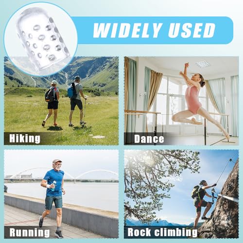 Verpakking van 20 teenbeschermers Siliconen kleine teenbeschermers, ademende teenbescherming, teenbeschermers met gaten, gel teenbeschermer voor vrouwen en mannen, verminderen wrijving, blisterpreventie 3