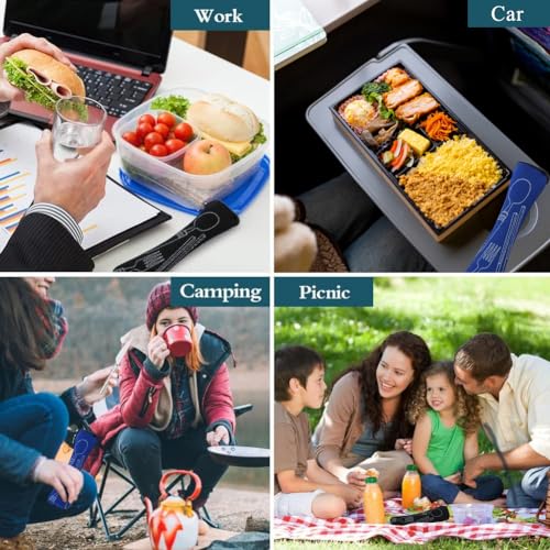 Cutlery Bag, 2-Piece Travel Cutlery Pouch, Lege Pouch voor Camping, Werk, School, Picknick (23,5 x 6 cm)