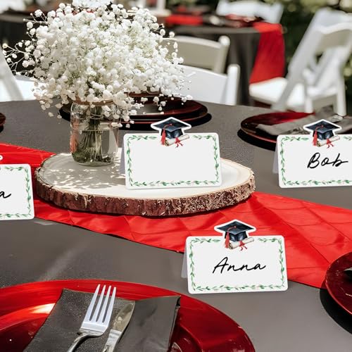 50 stuks tafelkaarten voor afstudeerfeest, tafelkaarten, afstudeerfeest, tafel decoratie, afstuderen, kaarten, papier, uitnodigingen 4
