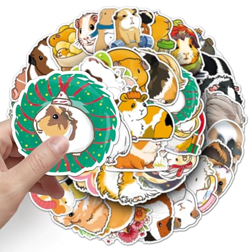 50 stuks cartoon Guinea Varkens Vinyl Sticker Set Auto Motorfiets Fiets Skateboard Snowboard Bagage Laptop Koffer Helm Motorfiets Computer Sticker Set 3