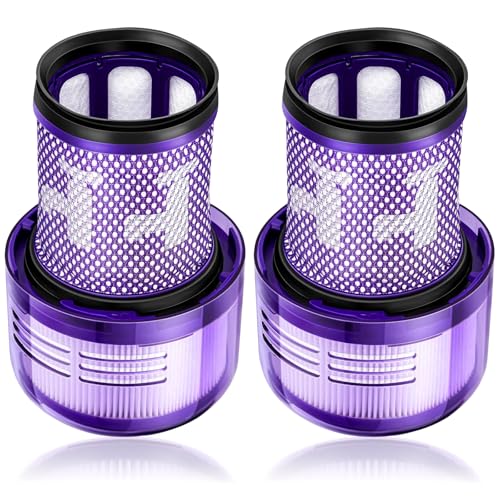 2 Pack V12 Replacement Filter for Dyson Detect Slim, Absolute Animal Vacuums, SV34, SV35 Cordless Stofzuiger, Deelnummer 971517-01