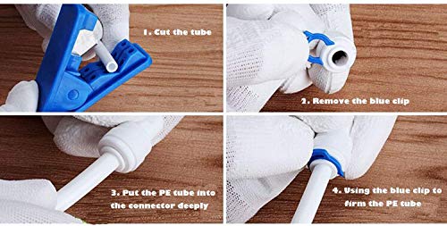 10m Koelkastslang, 1/4 Inch Koelkast Hookah + (Y + T + I + L Type) 1/4" Pushfit fittingen, Ro Water Filter passen voor Europese stijl dubbele koelkast 4