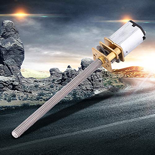 N20 Gear Motor Mini metaal versnelling versnelling versnelling motor snelheid reducer voor lood kogelschroeven DC met 55mm lange M4 loodschroef (1000RPM) 3