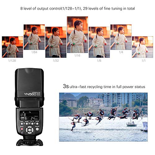 YONGNUO YN-560lll Wrieless Trigger & Speedlite Flash voor Canon EOS 5D, 5D 25D Mark II, 1D Mark [III / II N / II / I], 450D, 400D, 350D, 300D, 1100D, Nikon Pentax Olympus Panasonic 5