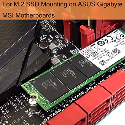 PCIe NVMe M.2 SSD bevestigingsschroeven set voor Asus moederbord, voor Gigabyte voor ASRock voor Msi moederbord met 6 stuks wasmachine en schroevendraaier, 30 stuks 4