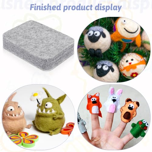 Naald vilt mat gemaakt van natuurlijke wol, Coaster voor droog vilt en naald vilt naalden, onderlaag, vilt wol, droog vilten, naald vilt, voor naald vilt, handwerk, doe het zelf 3