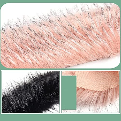 Faux Fur Band 7 cm x 100 cm Fluffy Fox Faux Faux Fur Border Decoratieve Band Plush Holiday Garland Naaien voor kostuums Ambacht Jassen 3